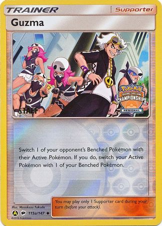 Guzma (115a/147) (Regional Championship Promo Staff) [Sun & Moon: Burning Shadows] | Exor Games Bridgewater