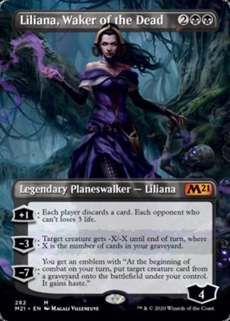 Liliana, Waker of the Dead (Borderless) [Core Set 2021] | Exor Games Bridgewater