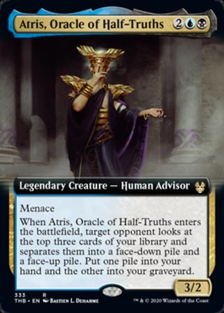 Atris, Oracle of Half-Truths (Extended Art) [Theros Beyond Death] | Exor Games Bridgewater