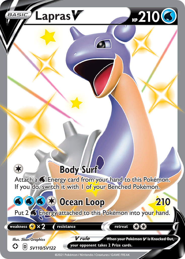 Lapras V (SV110/SV122) [Sword & Shield: Shining Fates] | Exor Games Bridgewater