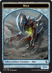 Myr (007) // Construct (020) Double-sided Token [Commander 2018 Tokens] | Exor Games Bridgewater