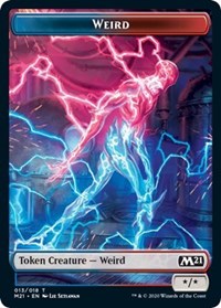 Weird // Zombie Double-sided Token [Core Set 2021 Tokens] | Exor Games Bridgewater