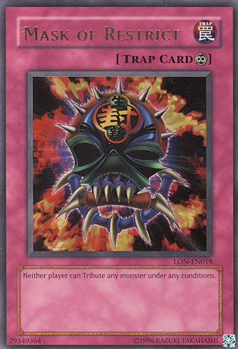 Mask of Restrict [LON-EN018] Ultra Rare | Exor Games Bridgewater