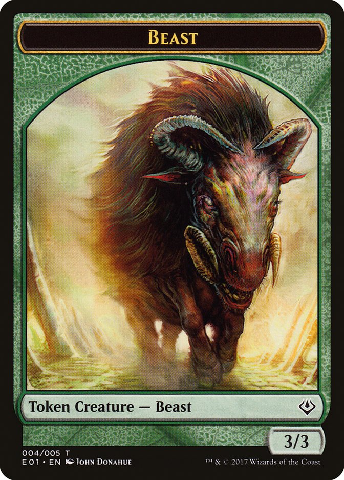 Beast (004/005) [Archenemy: Nicol Bolas Tokens] | Exor Games Bridgewater