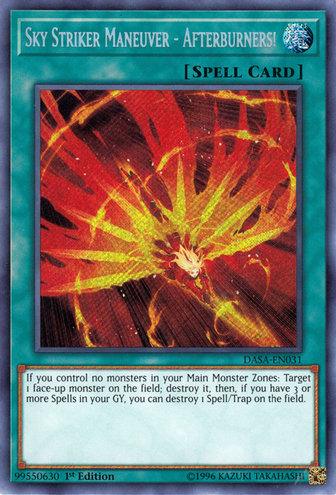 Sky Striker Maneuver - Afterburners! [DASA-EN031] Secret Rare | Exor Games Bridgewater