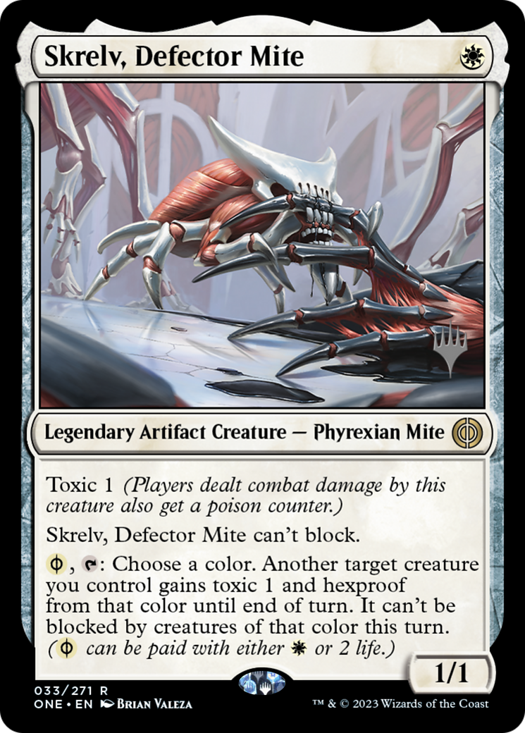 Skrelv, Defector Mite (Promo Pack) [Phyrexia: All Will Be One Promos] | Exor Games Bridgewater