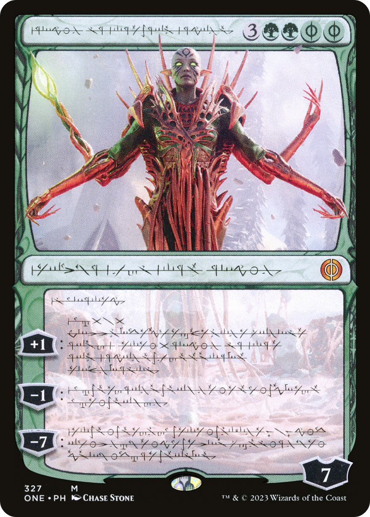 Nissa, Ascended Animist (Phyrexian) [Phyrexia: All Will Be One] | Exor Games Bridgewater