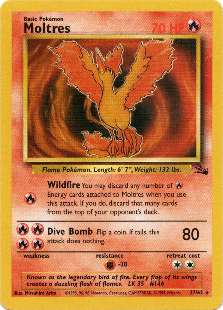 Moltres (27/62) [Fossil Unlimited] | Exor Games Bridgewater