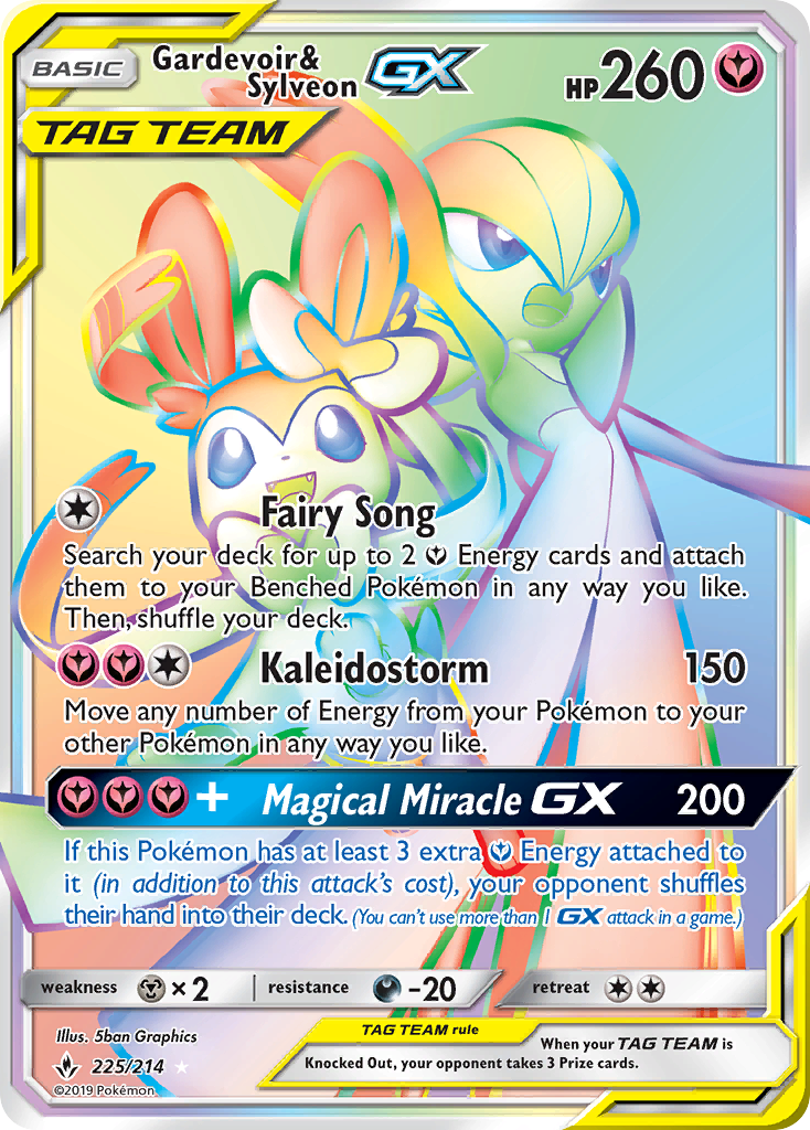 Gardevoir & Sylveon GX (225/214) [Sun & Moon: Unbroken Bonds] | Exor Games Bridgewater