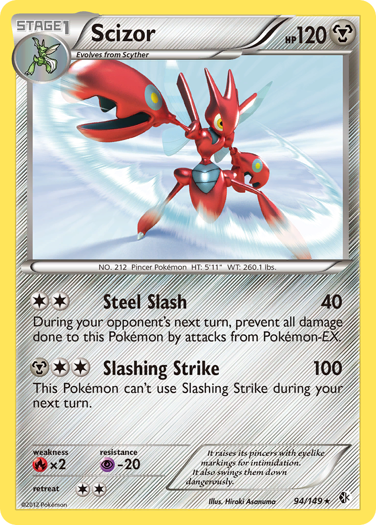 Scizor (94/149) [Black & White: Boundaries Crossed] | Exor Games Bridgewater