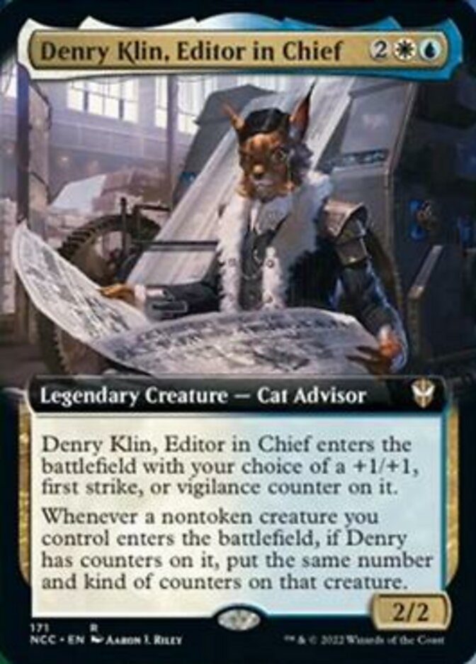 Denry Klin, Editor in Chief (Extended Art) [Streets of New Capenna Commander] | Exor Games Bridgewater