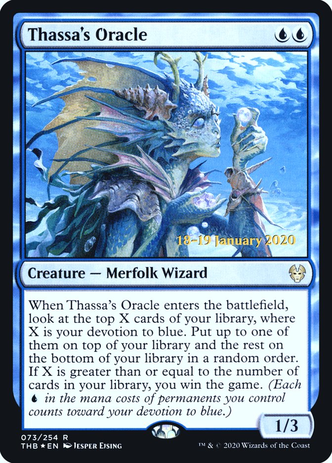 Thassa's Oracle [Theros Beyond Death Prerelease Promos] | Exor Games Bridgewater
