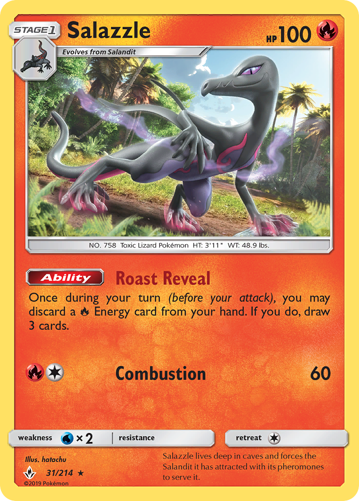 Salazzle (31/214) [Sun & Moon: Unbroken Bonds] | Exor Games Bridgewater