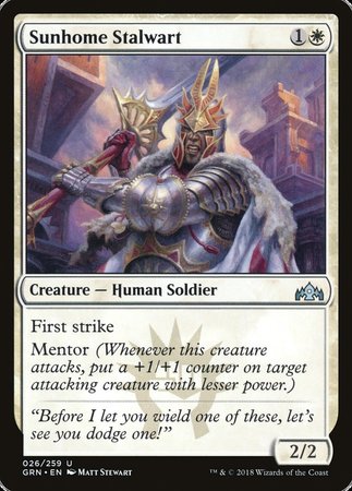Sunhome Stalwart [Guilds of Ravnica] | Exor Games Bridgewater