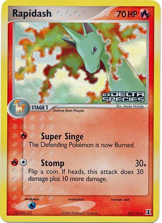 Rapidash (52/113) (Stamped) [EX: Delta Species] | Exor Games Bridgewater