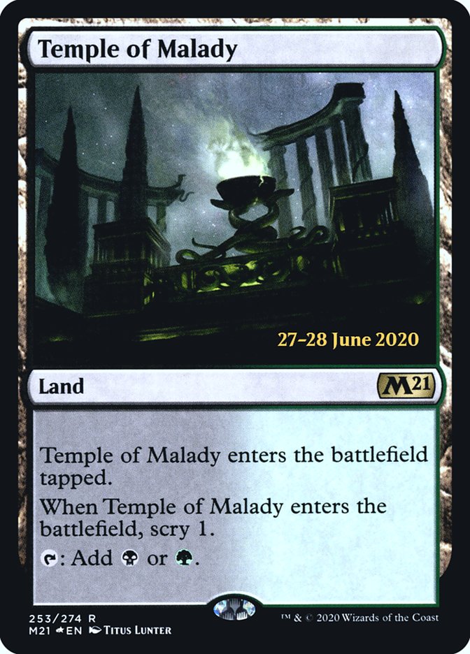 Temple of Malady  [Core Set 2021 Prerelease Promos] | Exor Games Bridgewater