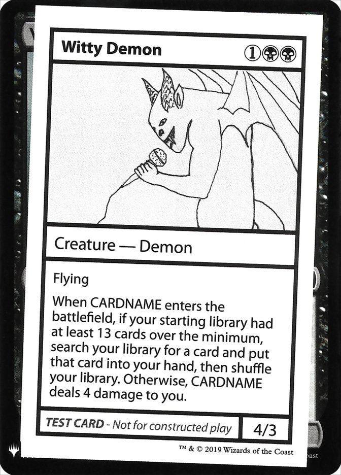 Witty Demon [Mystery Booster Playtest Cards] | Exor Games Bridgewater