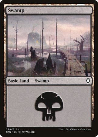 Swamp (298) [Commander Anthology Volume II] | Exor Games Bridgewater