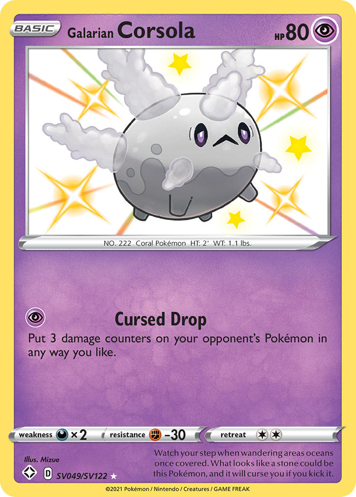 Galarian Corsola (SV049/SV122) [Sword & Shield: Shining Fates] | Exor Games Bridgewater