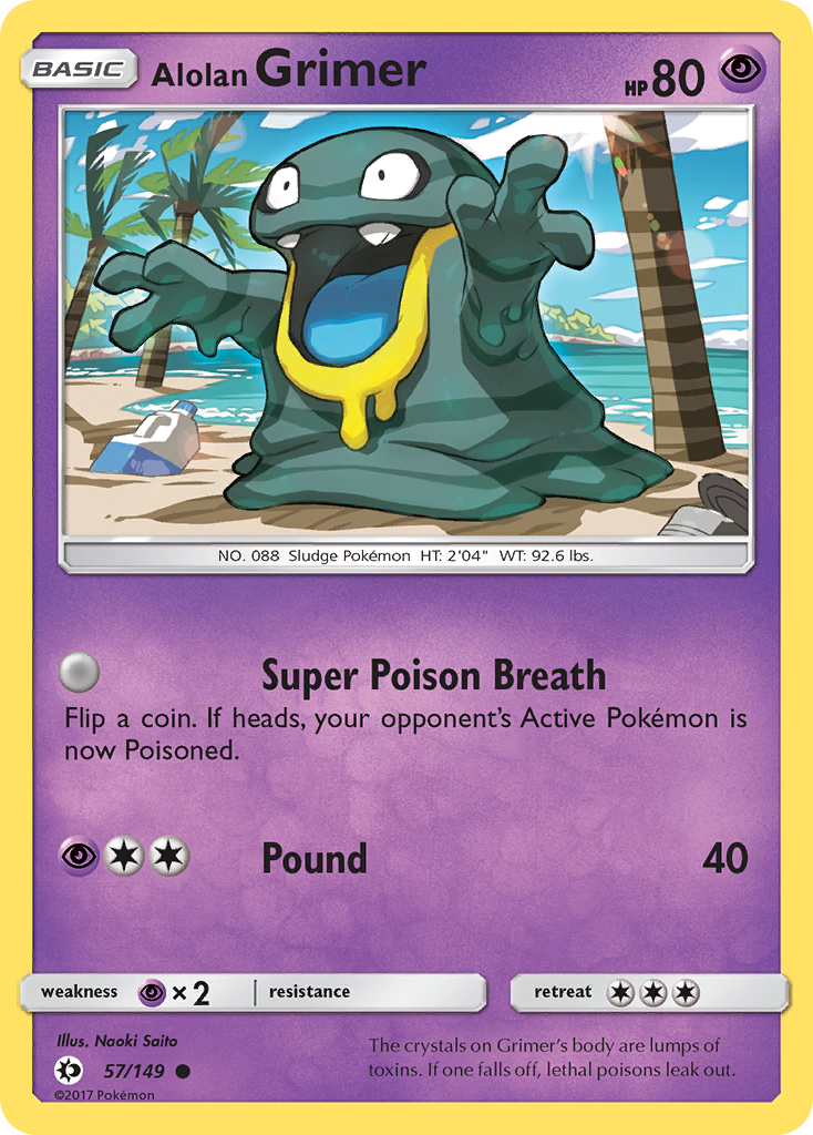 Alolan Grimer (57/149) [Sun & Moon: Base Set] | Exor Games Bridgewater