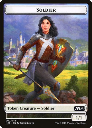 Soldier Token [Core Set 2020 Tokens] | Exor Games Bridgewater