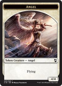 Angel // Cat Double-sided Token [Commander 2018 Tokens] | Exor Games Bridgewater