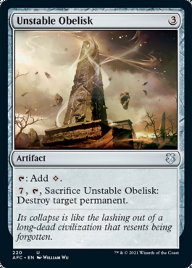 Unstable Obelisk [Dungeons & Dragons: Adventures in the Forgotten Realms Commander] | Exor Games Bridgewater