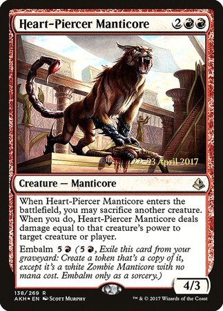 Heart-Piercer Manticore [Amonkhet Promos] | Exor Games Bridgewater