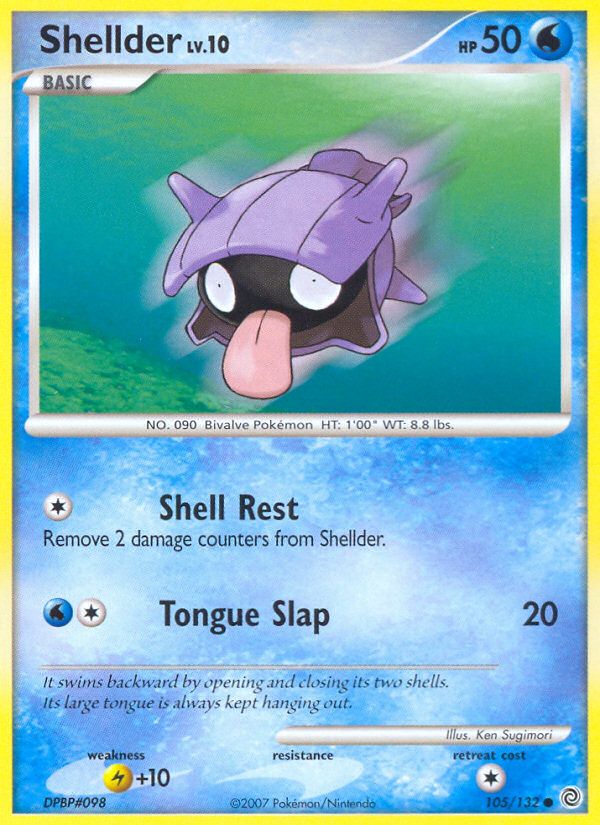 Shellder (105/132) [Diamond & Pearl: Secret Wonders] | Exor Games Bridgewater