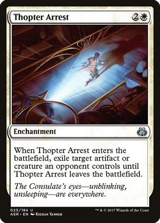 Thopter Arrest [Aether Revolt] | Exor Games Bridgewater