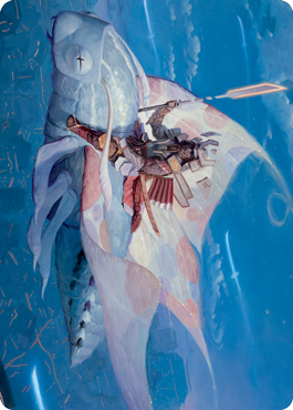 Sky-Blessed Samurai Art Card [Kamigawa: Neon Dynasty Art Series] | Exor Games Bridgewater