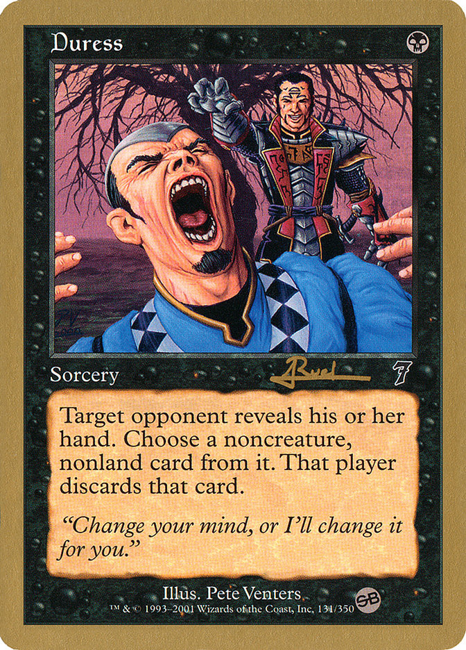 Duress (Antoine Ruel) (SB) [World Championship Decks 2001] | Exor Games Bridgewater