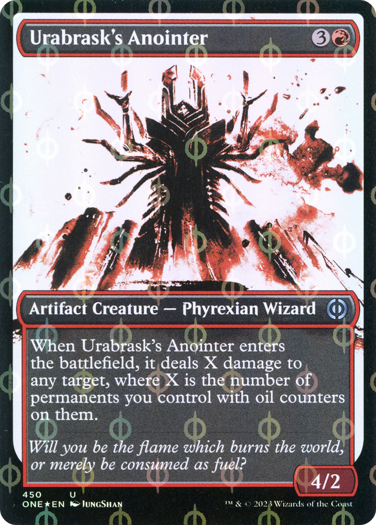 Urabrask's Anointer (Showcase Ichor Step-and-Compleat Foil) [Phyrexia: All Will Be One] | Exor Games Bridgewater