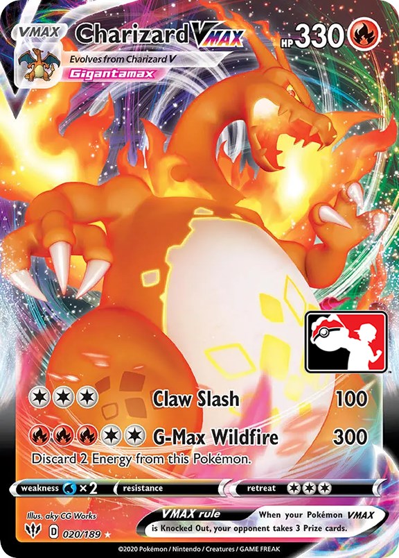 Charizard VMAX (020/189) [Prize Pack Series One] | Exor Games Bridgewater