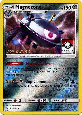 Magnezone (83/156) (League Promo 4th Place) [Sun & Moon: Ultra Prism] | Exor Games Bridgewater