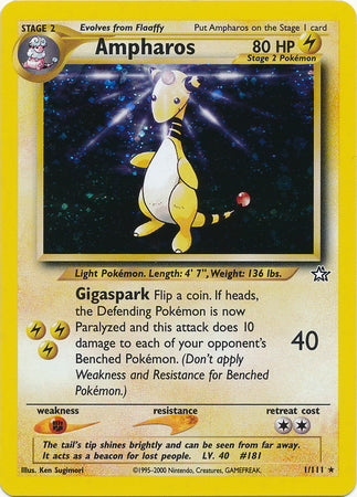 Ampharos (1/111) [Neo Genesis Unlimited] | Exor Games Bridgewater