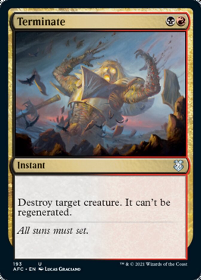 Terminate [Dungeons & Dragons: Adventures in the Forgotten Realms Commander] | Exor Games Bridgewater