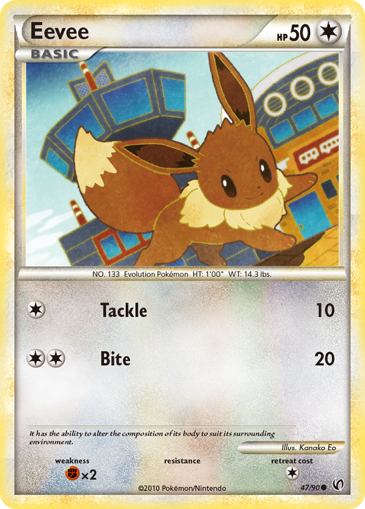 Eevee (47/90) [HeartGold & SoulSilver: Undaunted] | Exor Games Bridgewater