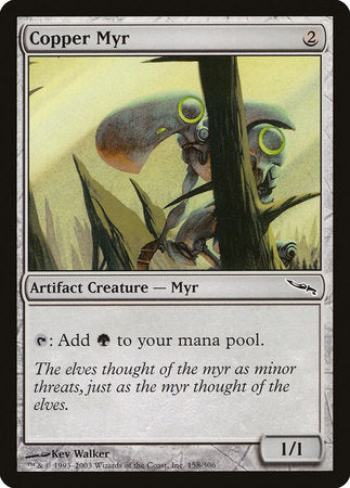 Copper Myr [Mirrodin] | Exor Games Bridgewater