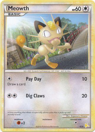 Meowth (4/30) [HeartGold & SoulSilver: Trainer Kit - Raichu] | Exor Games Bridgewater