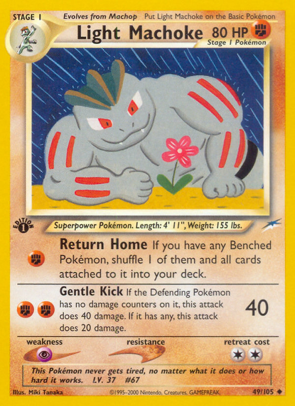 Light Machoke (49/105) [Neo Destiny 1st Edition] | Exor Games Bridgewater