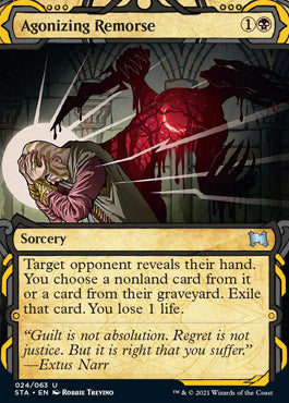 Agonizing Remorse (Etched Foil) [Strixhaven Mystical Archive] | Exor Games Bridgewater