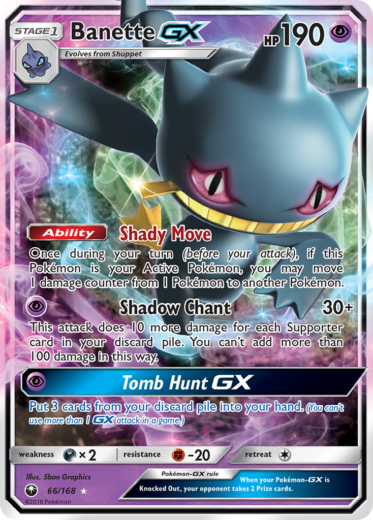 Banette GX (66/168) [Sun & Moon: Celestial Storm] | Exor Games Bridgewater