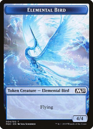 Elemental Bird Token [Core Set 2020 Tokens] | Exor Games Bridgewater