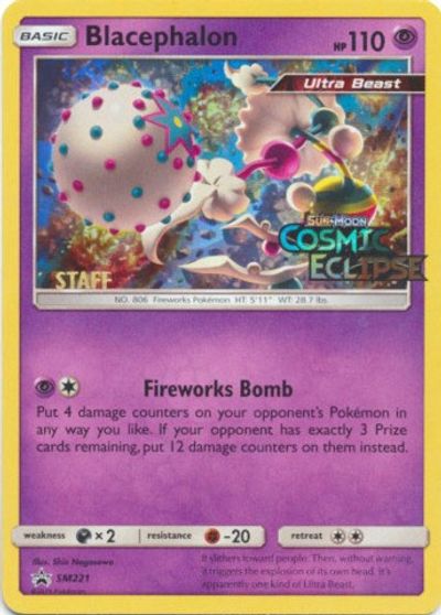 Blacephalon (SM221) (Staff Prerelease Promo) [Sun & Moon: Black Star Promos] | Exor Games Bridgewater