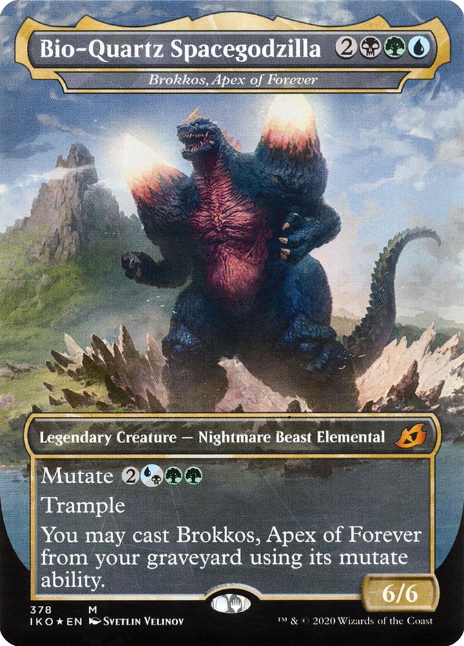 Brokkos, Apex of Forever - Bio-Quartz Spacegodzilla (Godzilla Series) [Ikoria: Lair of Behemoths] | Exor Games Bridgewater