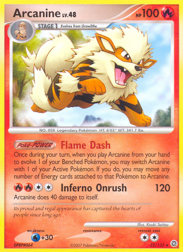 Arcanine (22/132) [Diamond & Pearl: Secret Wonders] | Exor Games Bridgewater