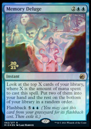 Memory Deluge [Innistrad: Midnight Hunt Prerelease Promos] | Exor Games Bridgewater