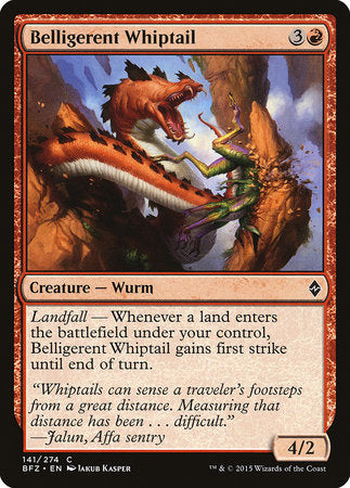 Belligerent Whiptail [Battle for Zendikar] | Exor Games Bridgewater