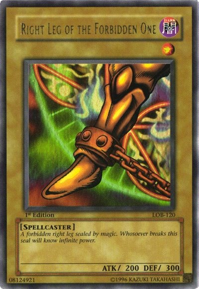 Right Leg of the Forbidden One [LOB-120] Ultra Rare | Exor Games Bridgewater